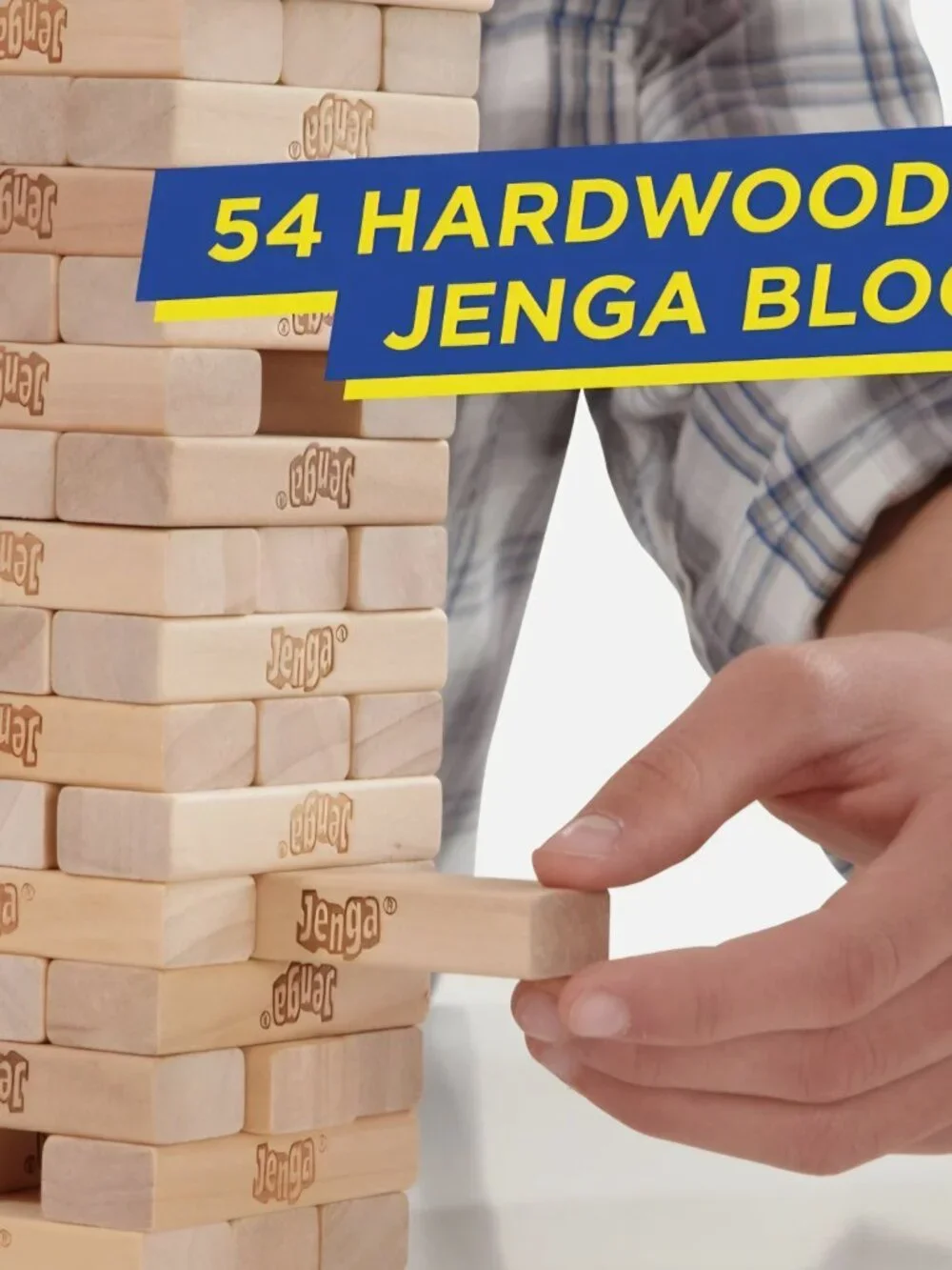 Jenga Classic Tower Game | Family Fun | Wood Blocks | Kids Party Game Ages 6+